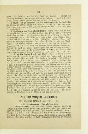 XII. Die Einigung Deutschlands