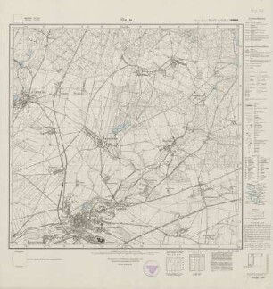 4770 (alte Nr.: 2769) Oels, Meßtischblatt (4cm - Karte)