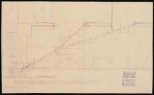 Schloss Posen, Posen Umbau: Schnitt Gauleitertreppe 2.OG 1:20