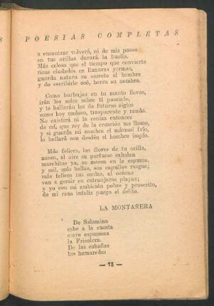 La montañera