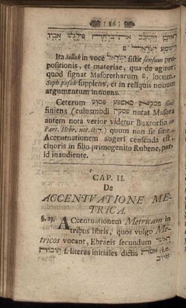 Cap. II. De Accentuatione Metrica.