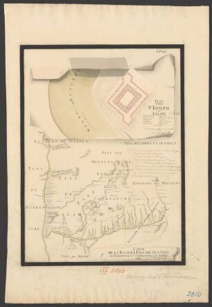 Plan du Fort St. Joseph en Galam