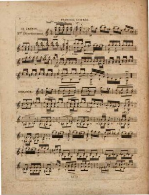 Le bouquet : le muguet, le jasmin, l'oeillet ; trois divertissemens très brillans et non difficiles ; pour deux guitares ; oeuv. 273, 2
