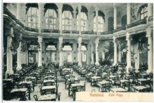 Karlsbad. Café und Festsaal Grand Hotel Pupp (1904-1905). Inneres : Karlsbad. Café und Festsaal Grand Hotel Pupp (1904-1905; F. Fellner, H. Helmer). Innenansicht