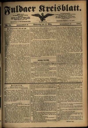 Ausgabe vom Donnerstag, den 15. März 1906.