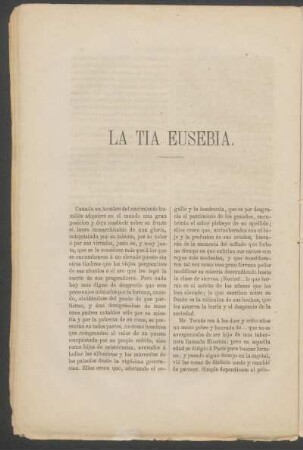 La tía Eusebia.