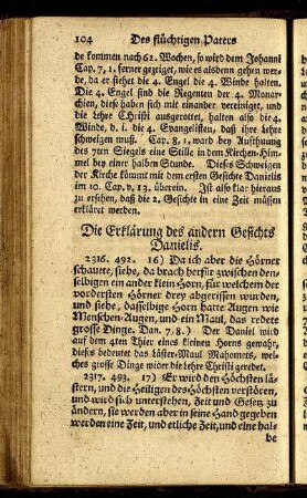 Die Erklärung des andern Gesichts Danielis.