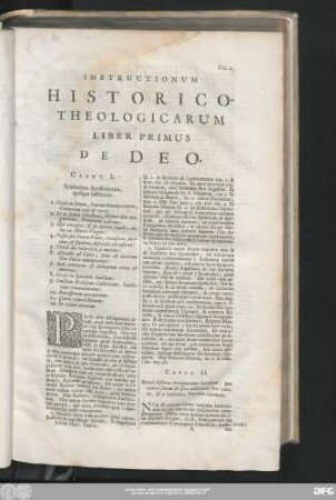 Liber Primus. De Deo.