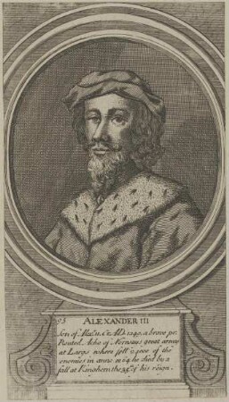 Bildnis von Alexander III., König von Schottland