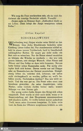 Elftes Kapitel: Schicksalswende
