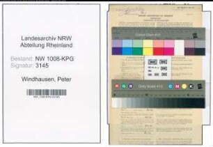 Entnazifizierung Peter Windhausen , geb. 08.12.1891 (Arbeiter)