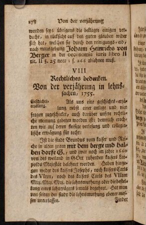 178-221, VIII. Rechtliches Bedenken. [...]