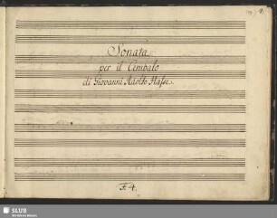 [3.] 4. Sonata per il Cembalo [Es-Dur]