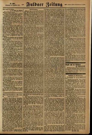 Zweite Ausgabe vom Dienstag, den 31. Dezember 1918.