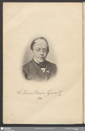 Dr. Hanns Bruno Geinitz 1894