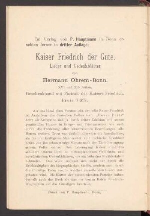 [Verlagswerbung]