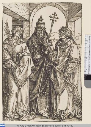 Die Hll. Stephanus, Sixtus und Laurentius