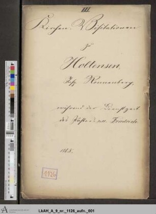 Holtensen (Ronnenberg): Visitationsakten