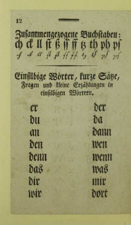 Zusammengezogene Buchstaben