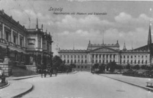 Leipzig: Augustusplatz mit Museum und Universität