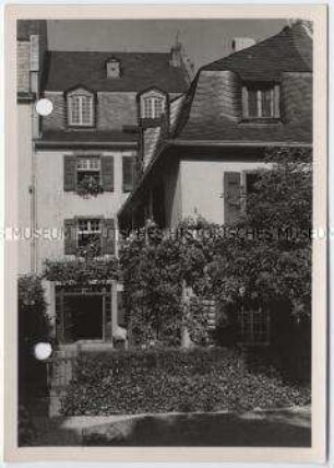 Bonn, Bonngasse, Hofansicht des Beethoven-Hauses