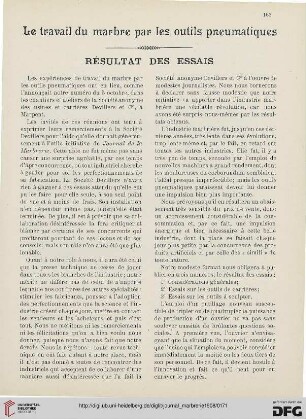 5: Le travail du marbre par les outils pneumatiques, [1]