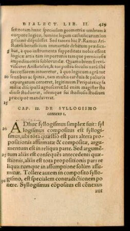 Cap. 12. De Syllogismo connexo 1.
