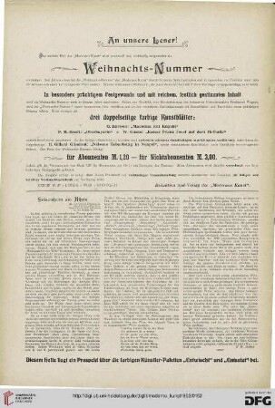 An unsere Leser