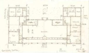 Fischer, Theodor; Bad Tölz (Bayern); Gewerbehalle - Grundriss