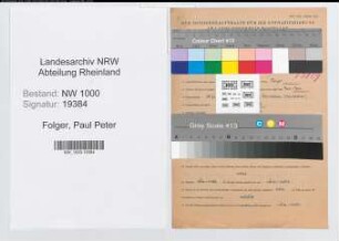 Entnazifizierung Paul Peter Folger, geb. 29.06.1896 (Monteur)