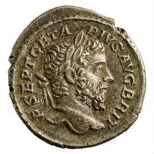 Münze, Denar, 210 - 212 n. Chr.