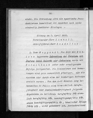 Sitzung am 5. April 1921.
