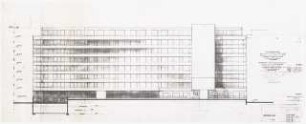 Hotel Budapester Straße 25 (»Schweizerhof«), Berlin-Tiergarten: Ansicht von S (Hofseite) 1:100