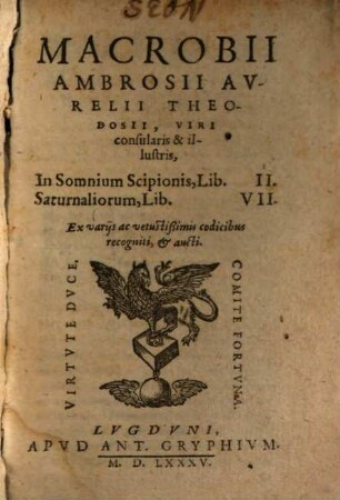 In somnium Scipionis libri duo