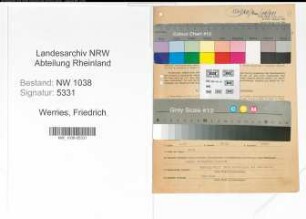 Entnazifizierung Friedrich Werries , geb. 04.10.1907 (Beamter)