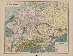 Deutschland. Mittlere Jahrestemperatur