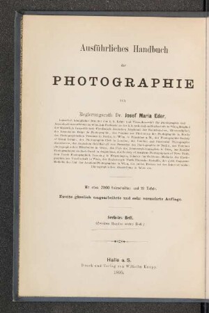 H. 6 = Bd. 2, H.1: Einleitung in die Negativ-Verfahren und die Daguerrotypie, Talbotypie und Niepcotypie