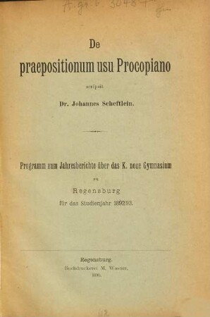 De praepositionum usu Procopiano