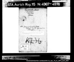 Die Befreiung des Schustergesellen G.H.J. Gerdes in Esens von der Wanderpflicht