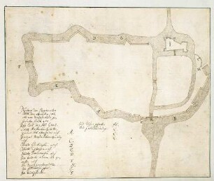 WHK 4 Französisch-Holländischer Krieg von 1672-1678: Plan der Festung von Nieuvenhaus, 1674