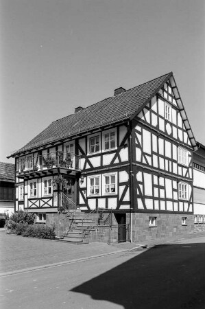 Wohnhaus (Wohnhaus, Fachwerk); Allendorf, Grünweg 3