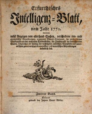 Erfurtisches Intelligenz-Blatt. 2, 2. 1770