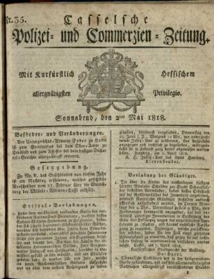 Nr. 35, Sonnabend, den 2ten Mai 1818