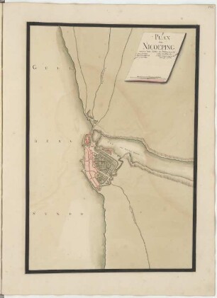 Plan von Nicoeping auf der Insul Falster in Dannemarck