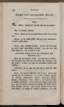 Sechs und zwanzigster Abend. = Vingt-Sixième Soirèe.