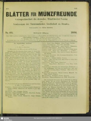 30.1894, No. 195 - 202