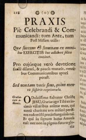 218-252, Praxis Pie Celebrandi & Communicandi
