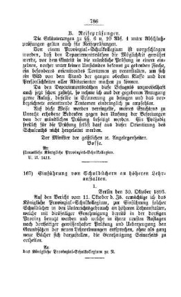 Einführung von Schulbüchern an höheren Lehranstalten : [D. Höhere Lehranstalten]