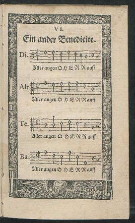 VI. Ein ander Benedicite.