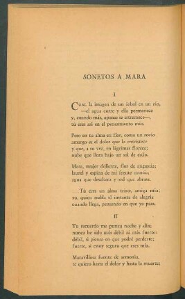 Sonetos a Mara